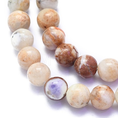 Natural Purple Opal Beads Strands G-K310-C16-8mm-1