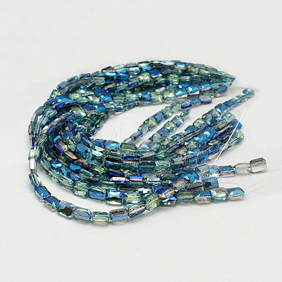 Electroplate Glass Beads EGLA-D023-3-1