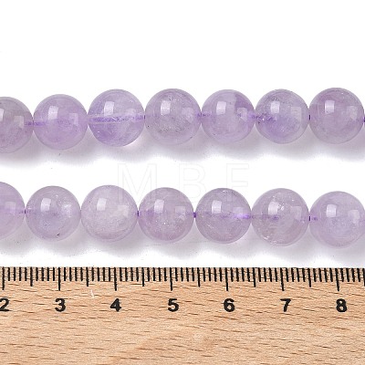 Natural Lavender Amethyst Beads Strands LS-G-F306-11-10mm-01-1
