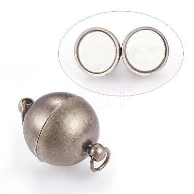 Brass Magnetic Clasps KK-E737-31AS-1
