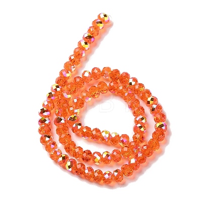 AB Color Plated Transparent Electroplate Beads Strands EGLA-H104-06A-1
