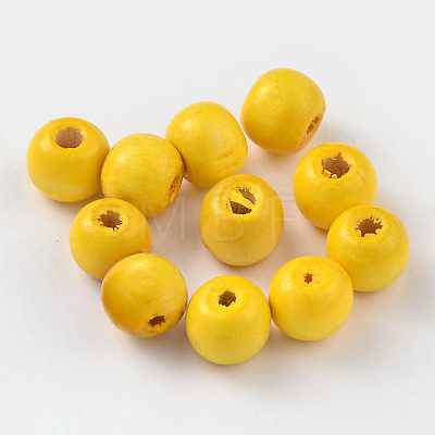 Natural Maple Wood Beads TB16mmY-4-1