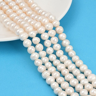 Natural Cultured Freshwater Pearl Beads Strands PEAR-I007-07Z-10C-1