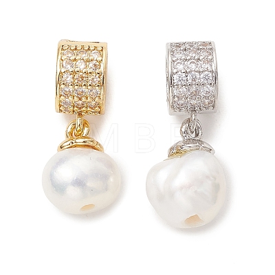 Natural Cultured Freshwater Pearl Pendants PALLOY-JF05580-1