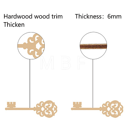 Laser Cut Unfinished Basswood Wall Decoration WOOD-WH0113-106-1