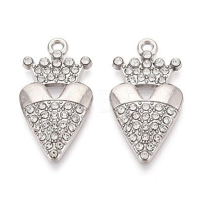 Alloy Rhinestone Pendants FIND-N008-27P-1