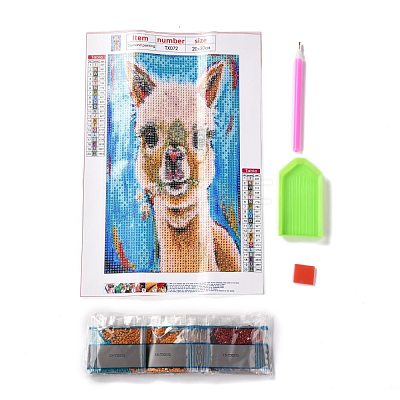 5D DIY Diamond Painting Animals Canvas Kits DIY-C004-57-1