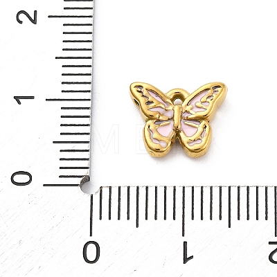 304 Stainless Steel Enamel Pendants STAS-B085-43G-1