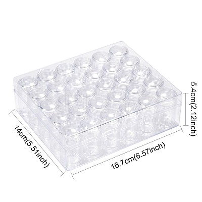Rectangle Plastic Bead Storage Containers CON-Q025-05-1