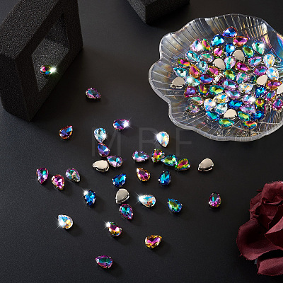 Cheriswelry 100Pcs 10 Colors Sew on Rhinestone DIY-CW0001-38-1