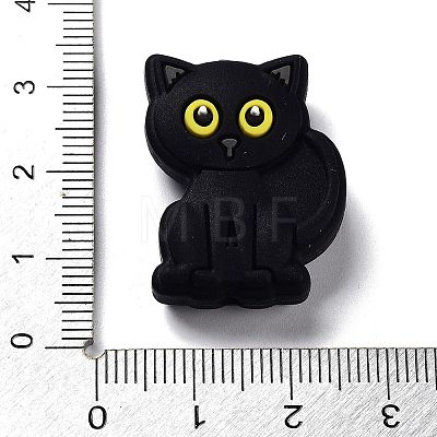 Black Cat Silicone Beads SIL-R014-03-1