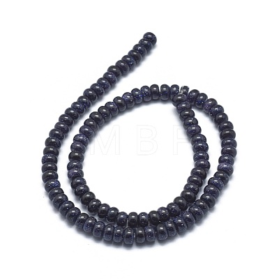 Synthetic Blue Goldstone Beads Strands G-G793-19A-02-1