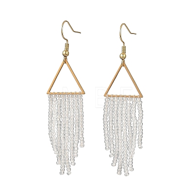 Glass Beaded Dangle Earrings EJEW-MZ00749-03-1