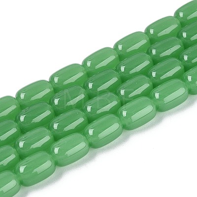 Imitation Jade Glass Beads Strands GLAA-T028-14J-A03-1
