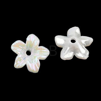UV Plating Opaque Acrylic Bead Cap OACR-K001-40A-1
