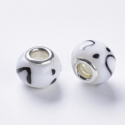 Handmade Lampwork European Beads LS-LAMP-S193-008B-1