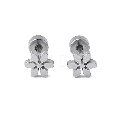 304 Stainless Steel Stud Earrings for Women EJEW-E603-05F-P-1