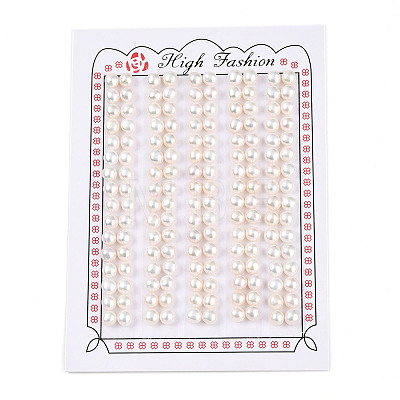 Grade 3A Natural Cultured Freshwater Pearl Beads PEAR-N018-3A-5055A-1