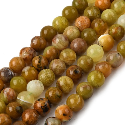 Natural Green Opal Beads Strands G-K245-A17-A02-01-1
