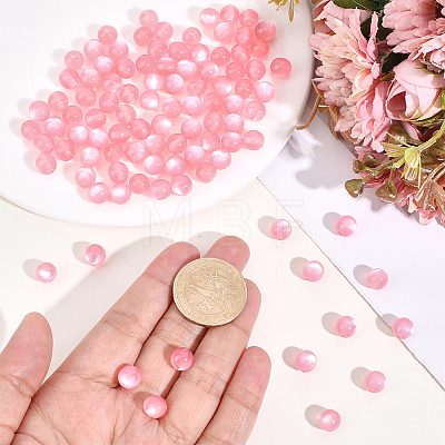120Pcs Transparent Resin Beads RESI-PA0001-23B-1