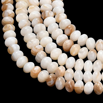 Natural Freshwater Shell Beads Strands SHEL-C010-04A-01-1