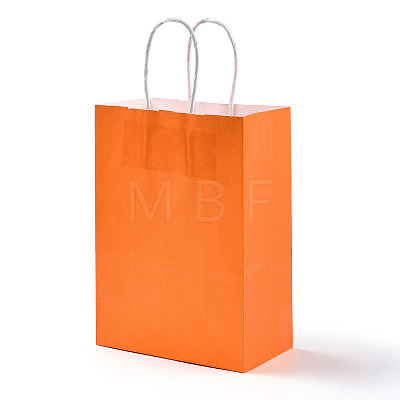 Pure Color Kraft Paper Bags AJEW-G020-B-08-1