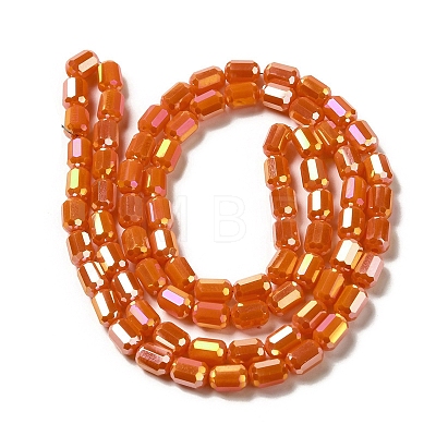 Electroplate Glass Beads Strands EGLA-D031-01N-1