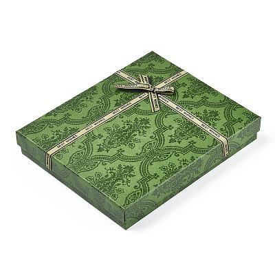 Flower Printed Cardboard Jewelry Boxes CBOX-T006-05A-1