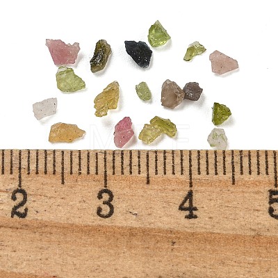 Natural Multicolor Tourmaline Chip  Beads G-B101-01-1