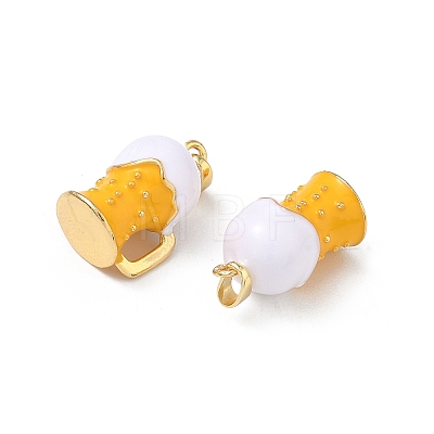 Brass Enamel Pendants KK-F924-09G-02-1