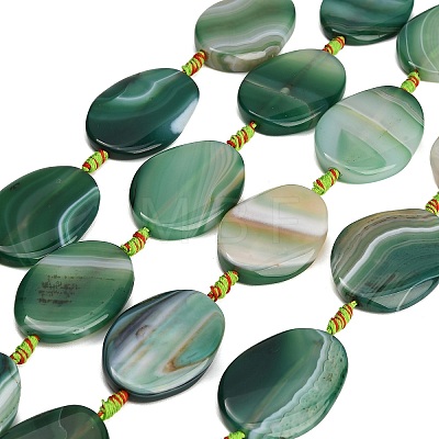 Natural Banded Agate Beads Strands GG-CBAE0EB-05-1