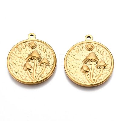 201 Stainless Steel Pendants STAS-N098-143LG-1