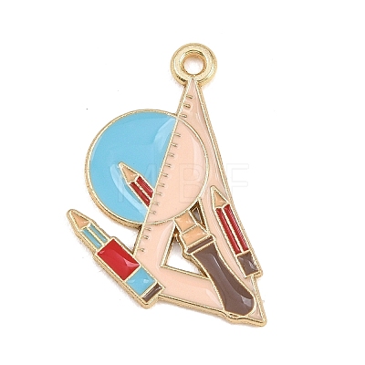 Back to School Alloy Enamel Pendants FIND-E054-02E-1