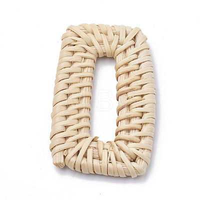 Handmade Reed Cane/Rattan Woven Linking Rings X-WOVE-Q075-19-1