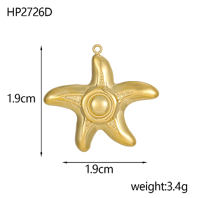 304 Stainless Steel Pendants STAS-OY019-67G-1