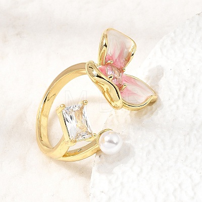 Barss Enamel Cuff Open Rings for Women KK-CBA1C83-01C-G-1