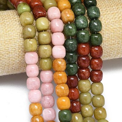Natural Malaysia Jade Beads Strands G-B165-F12-10x10mm-1