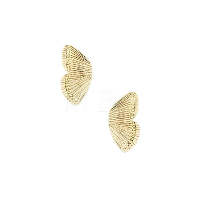 Alloy Butterfly Wings Stud Earrings for Women WI-PW0001-064G-1