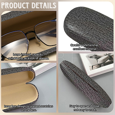 1Pc Oval Polyester Eyeglass Cases AJEW-CN0007-34-1