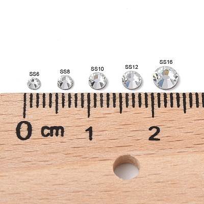 Preciosa® Crystal Hotfix Flatback Stones Y-PRC-HSS12-60000-1
