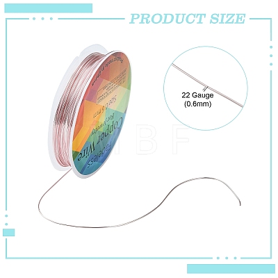Copper Jewelry Wire CWIR-CW0.6mm-25-1