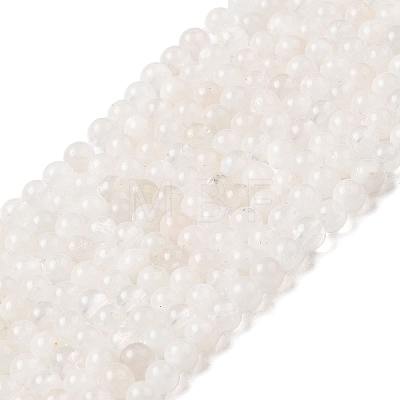 Nature Rainbow Moonstone Round Bead Strands G-M263-A-02B-1