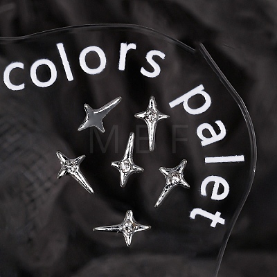 Star Alloy Rhinestone Cabochons MRMJ-WH0075-114-20-1
