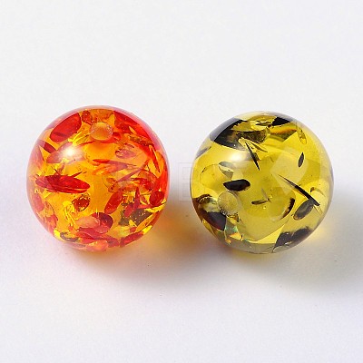 Resin Round Beads RB660Y-1