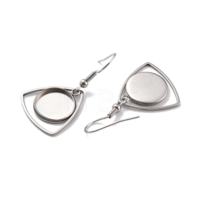 201 Stainless Steel Earring Hooks STAS-Z036-09P-1