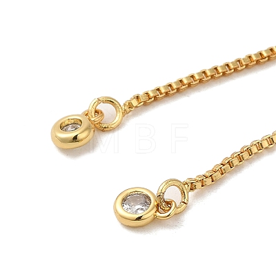 Rack Plating Brass with Cubic Zirconia Bracelet Making KK-Q795-20G-1