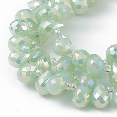 Imitation Jade Glass Beads Strands EGLA-F152-A05-1