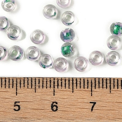 Transparent Inside Colours Glass Seed Beads X1-SEED-A032-04W-1