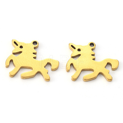 PVD Vacuum Plating 304 Stainless Steel Charms STAS-N092-94G-1