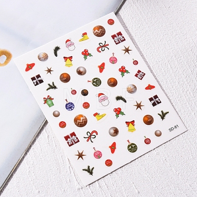 Christmas Nail Stickers Decals MRMJ-R128-SD-M-1